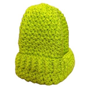 Bright Green (Youth) Women’s Crochet Knit Beanie